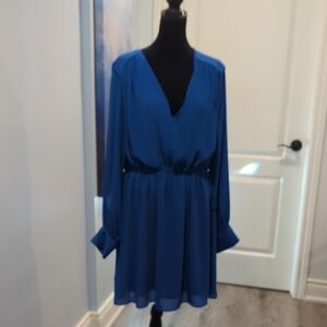 H&M Royal Blue Long Sleeve Dress